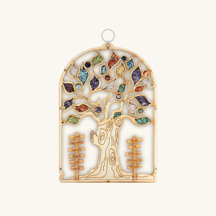 Karma and Luck Wall Blessing - Prosperity Enhancer Tree of Life Plaque Wall Blessing