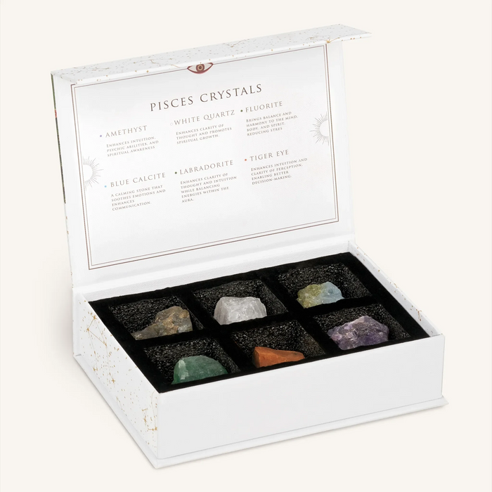 Passionate Clarity Pisces Zodiac Crystal Box