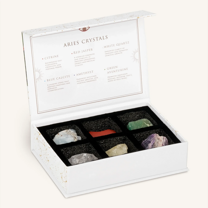 Feed Your Passion Aries Zodiac Crystal Box