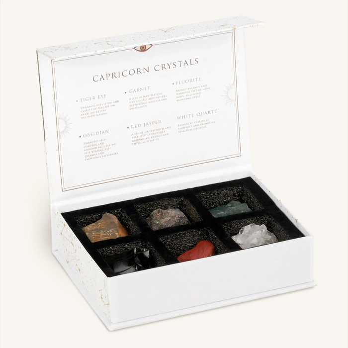Wise Aspirations Capricorn Zodiac Crystal Box