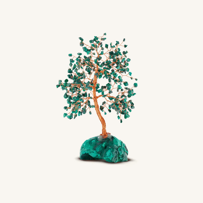 Remarkable Nature Malachite Feng Shui Tree