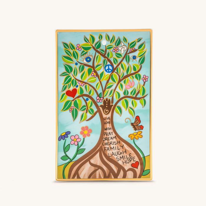 Vibrant Home Tree of Life Ceramic Wall Tile