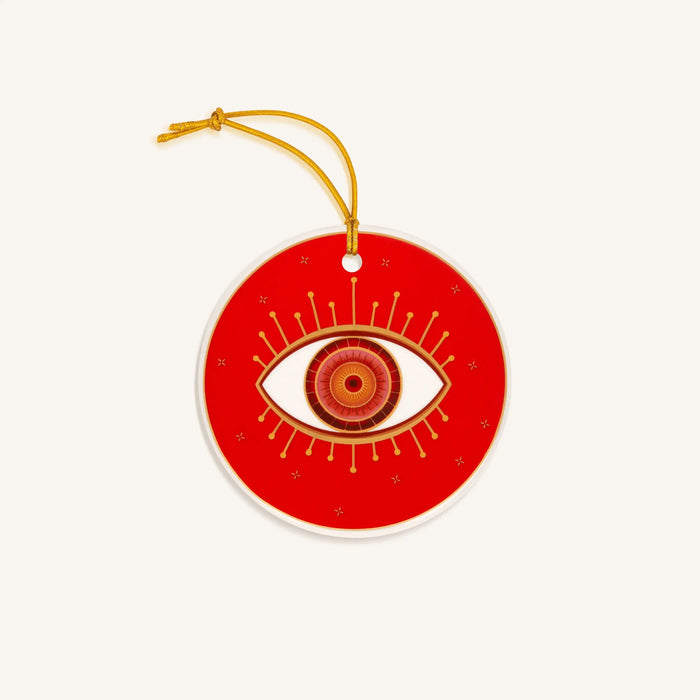 Loving Traditions Ceramic Evil Eye Ornament