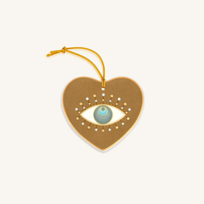 Brilliant Adoration Evil Eye Heart Ornament