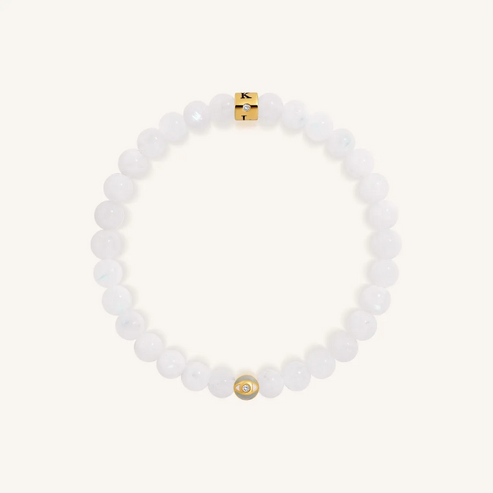 Moonlit Dreams Moonstone June Birthstone Evil Eye Kid's Bracelet