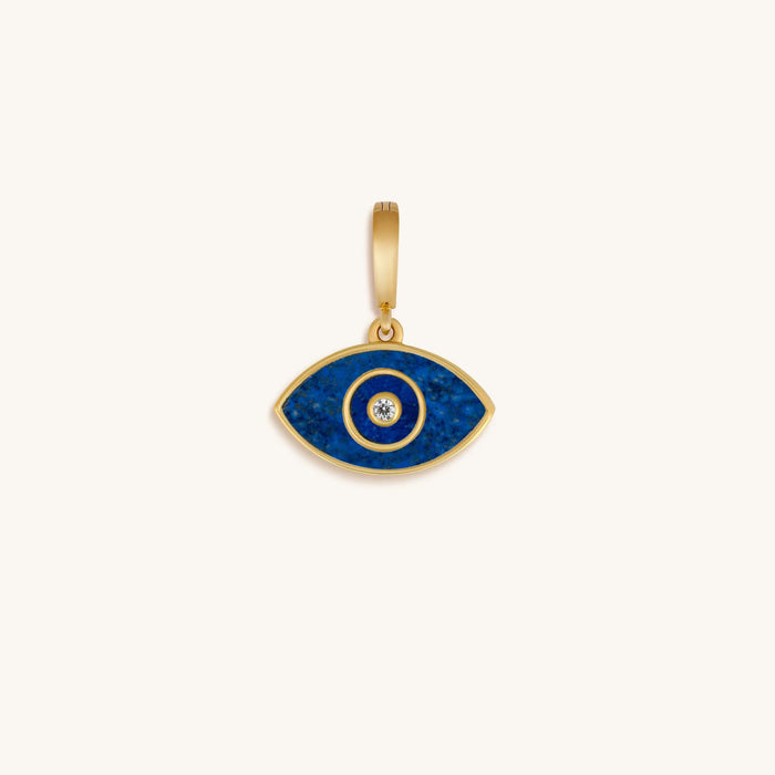 Enlightened Soul Lapis Lazuli Evil Eye Engravable Charm