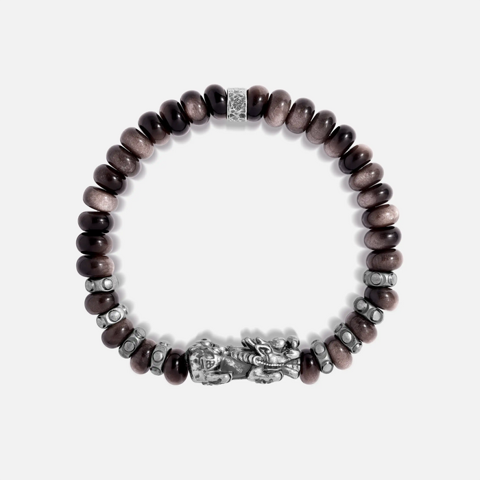 Shadow Strength Obsidian Dragon Bracelet