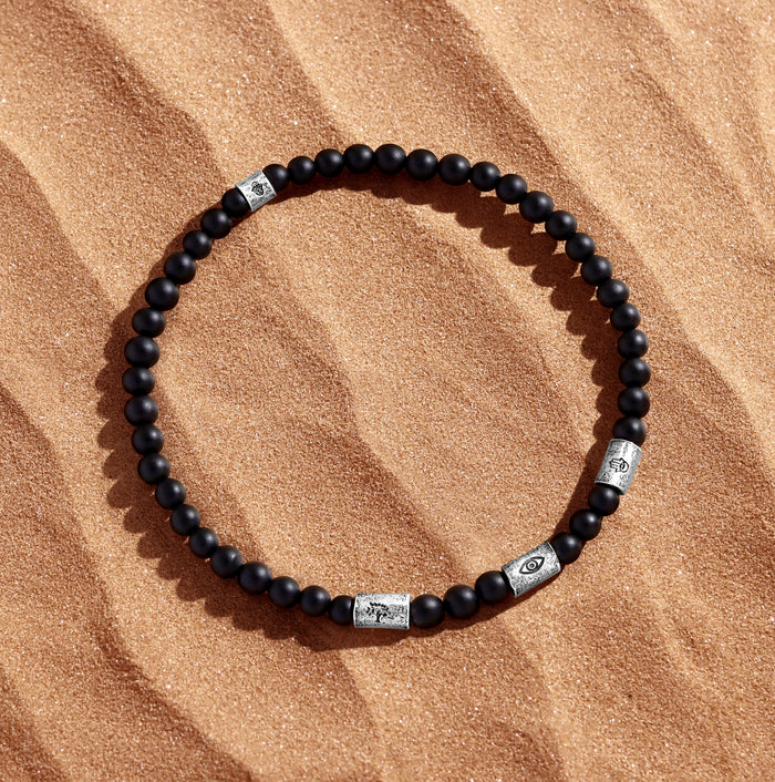 Soaring Dreams Matte Onyx Bracelet