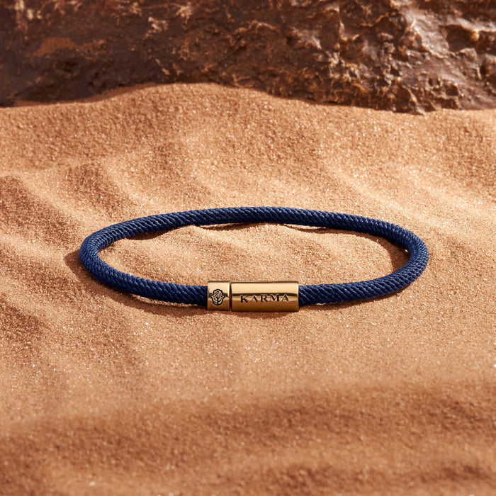 Enduring Peace Blue String Bracelet