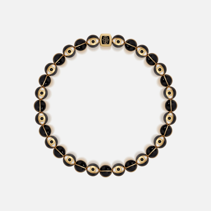 Fiery Guardian Enamel Evil Eye Bracelet