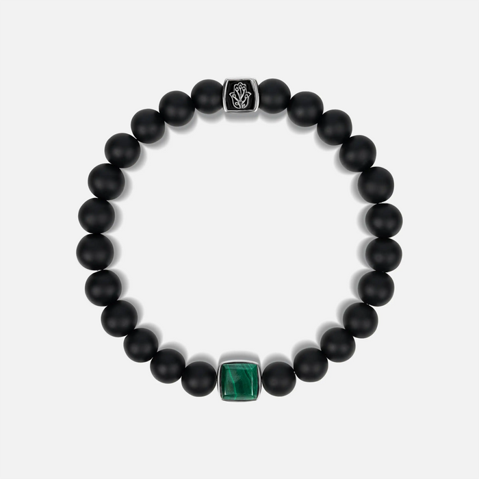 Abundant Positivity Onyx Malachite Bracelet