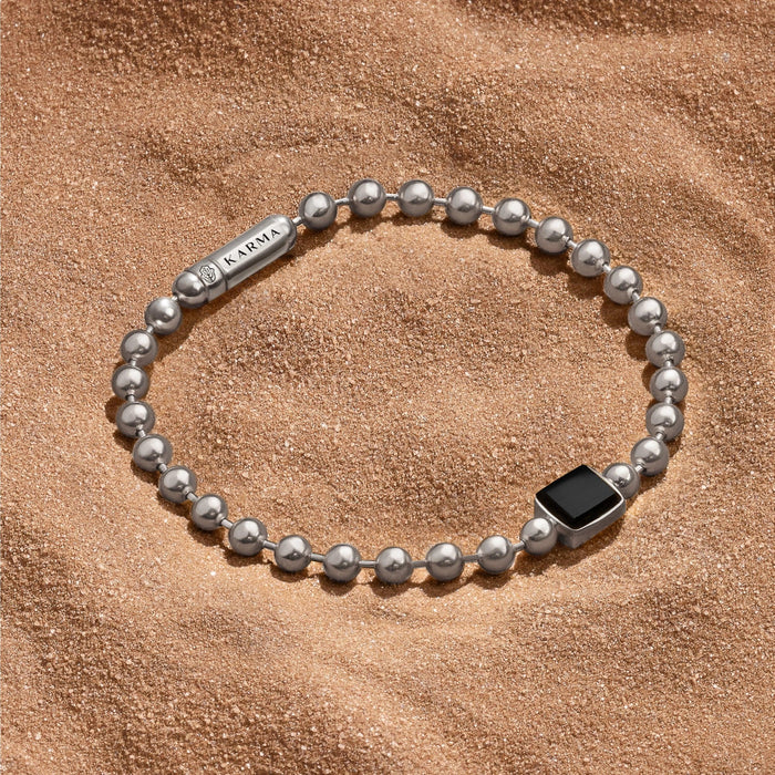 Forge of Strength Tiger Eye Onyx Silver Bracelet