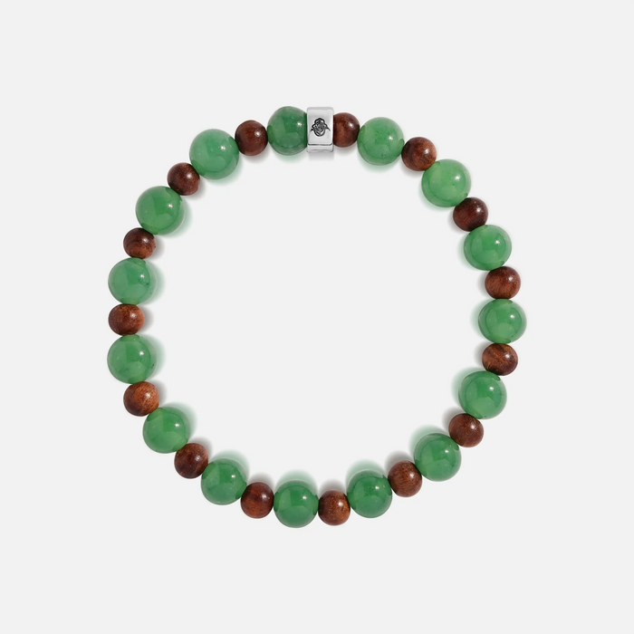 Calm Resolve Agarwood & Jadeite Bracelet