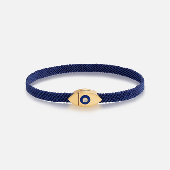 Men's Forward Vision Evil Eye Blue String Bracelet