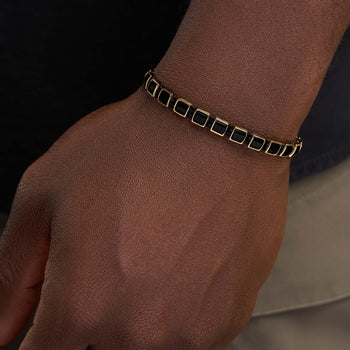 Dream’s Inspiration Onyx Gold Evil Eye Black String Bracelet