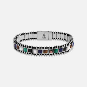 Supported Path Hamsa Multi-Stone Bracelet