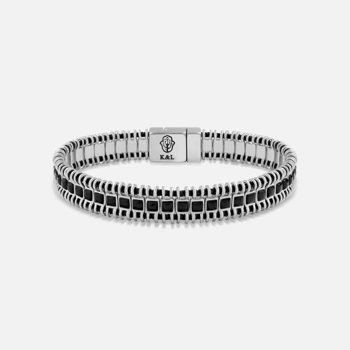 Steadfast Edge Black Onyx Magnetic Bracelet