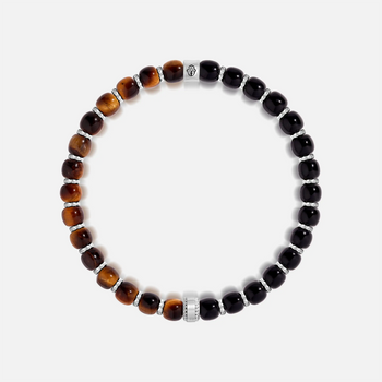 Unyielding Valor Tiger's Eye & Onyx Bracelet