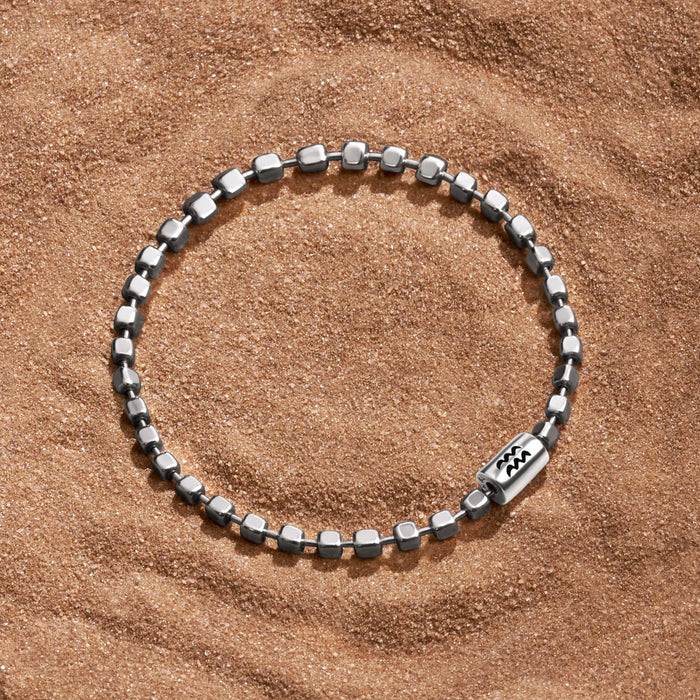 Inspired Charisma Sterling Silver Aquarius Bracelet