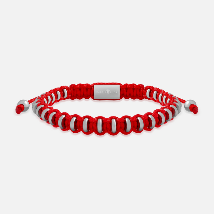 Vital Drive Red Macramé Bracelet