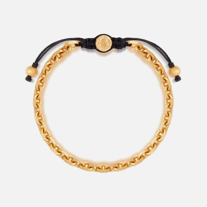 Solar Verge Gold Macramé Bracelet