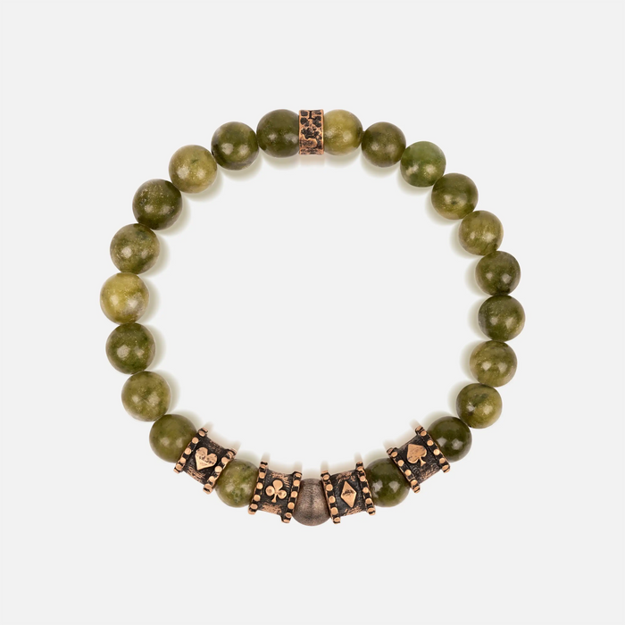 Exceptional Luck 4 Suits Jade Vegas Bracelet