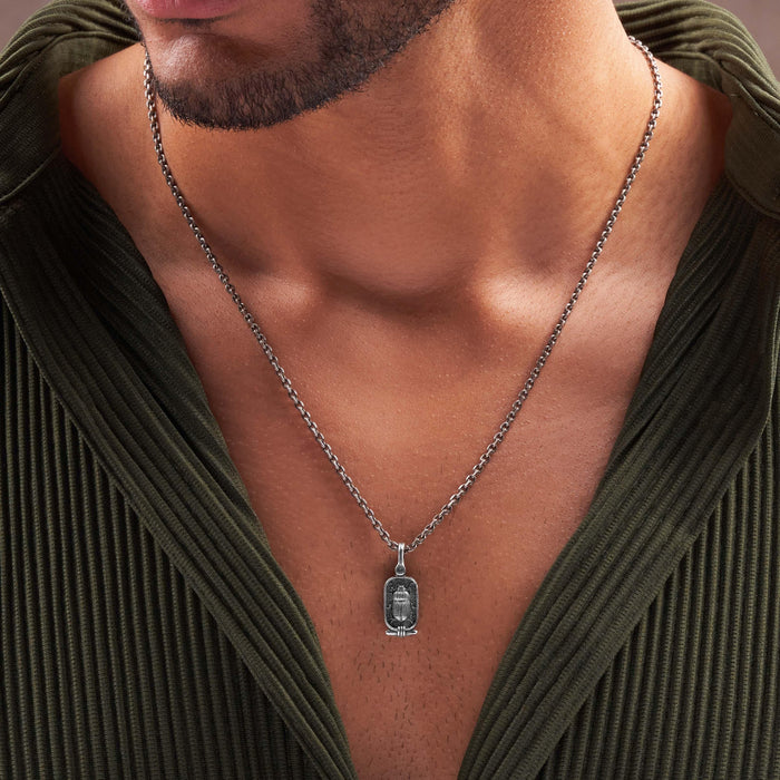 Tenacious Survivor Scarab Beetle Charm