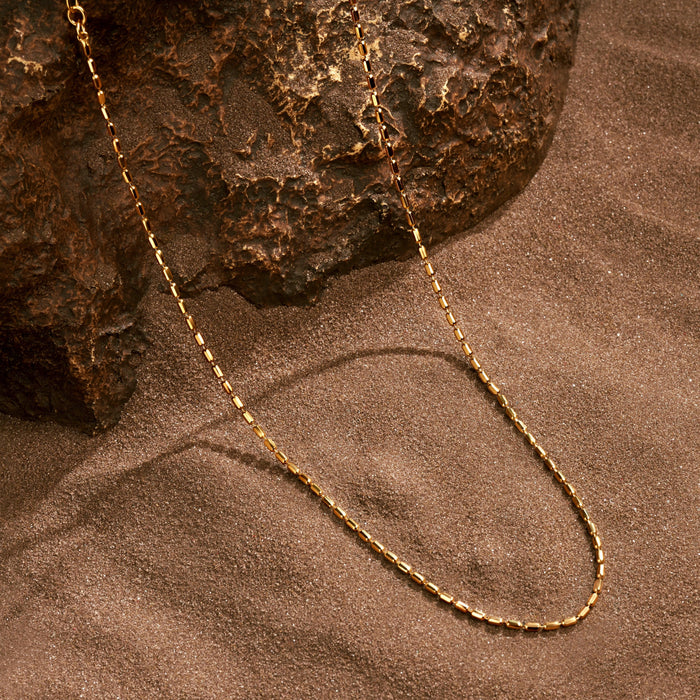Infinite Energy Diamond Cut Gold Necklace