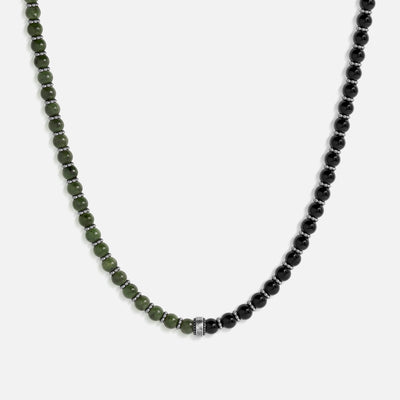 Grounded Strength Jade & Onyx Necklace