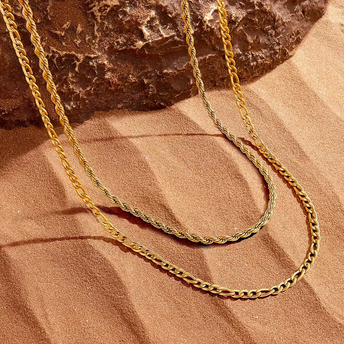 Dynamic Flow Chain Necklace Set