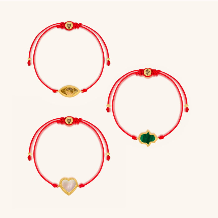 Divine Intent Red String Bracelet Set