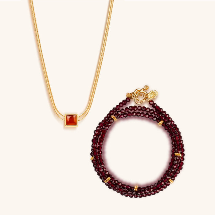 Passion Reignited Garnet Jewelry Set