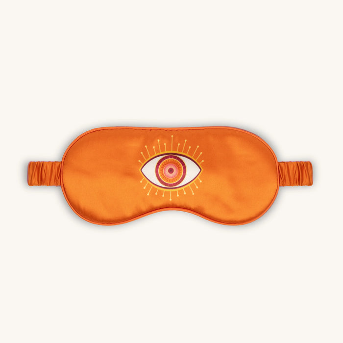 Dreams of Success Evil Eye Orange Silk Eye Mask