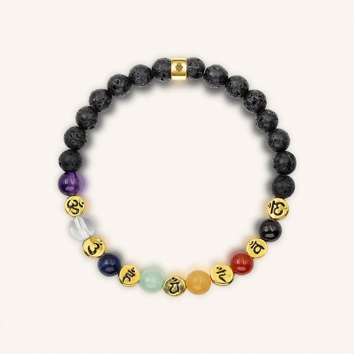 Invigorated Aim - Lava Stone Chakra Bracelet