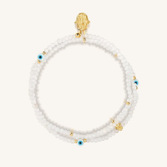 Balanced Spirit Clear Quartz April Birthstone Wrap