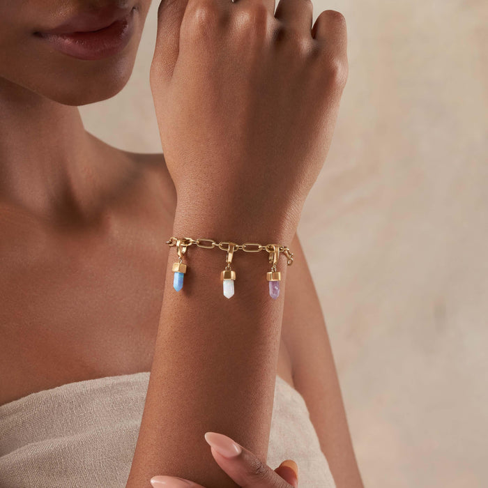 Joy Seeker Lab Blue Opal Pointer Charm