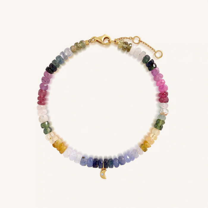 Stellar Light 14K Gold Multicolor Sapphire Bracelet