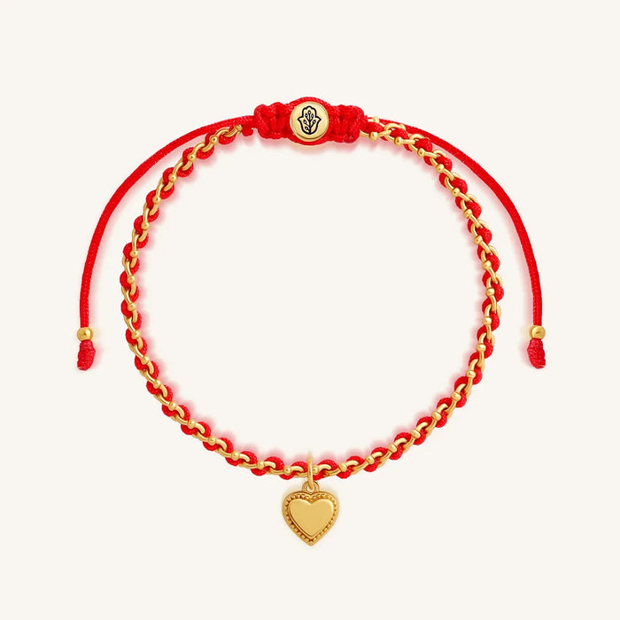 Infinite Love Red String Heart Bracelet