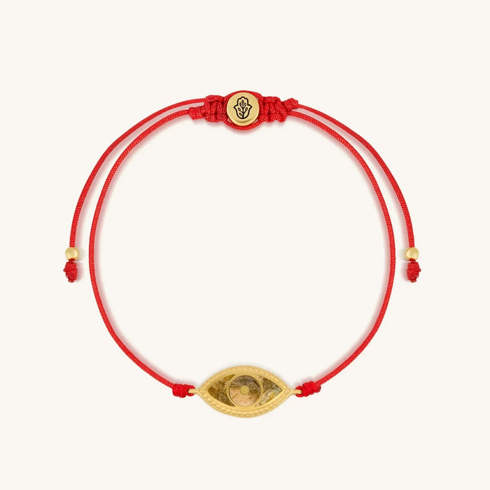Spirit’s Innovation Evil Eye Peridot Red String Bracelet