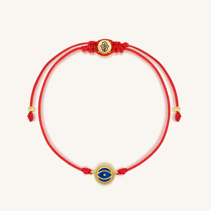 Inner Strength Lapis Lazuli Evil Eye Red String Bracelet
