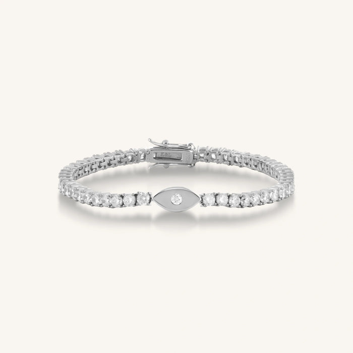 Elevated Vibrations Silver Tennis Bracelet