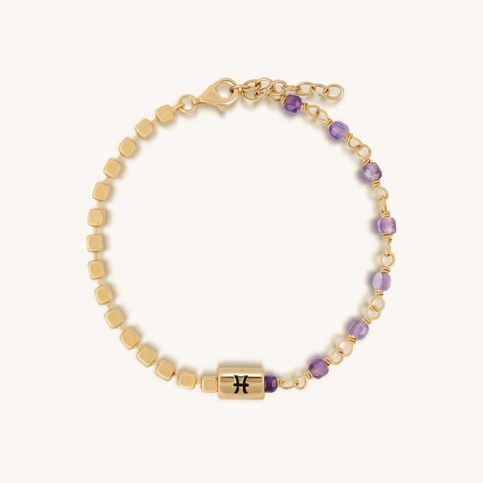 Intuitive Dreamer Pisces Amethyst Bracelet