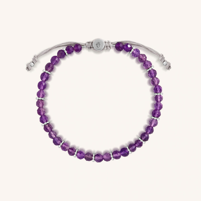 Inner Calm Amethyst Macrame Bracelet