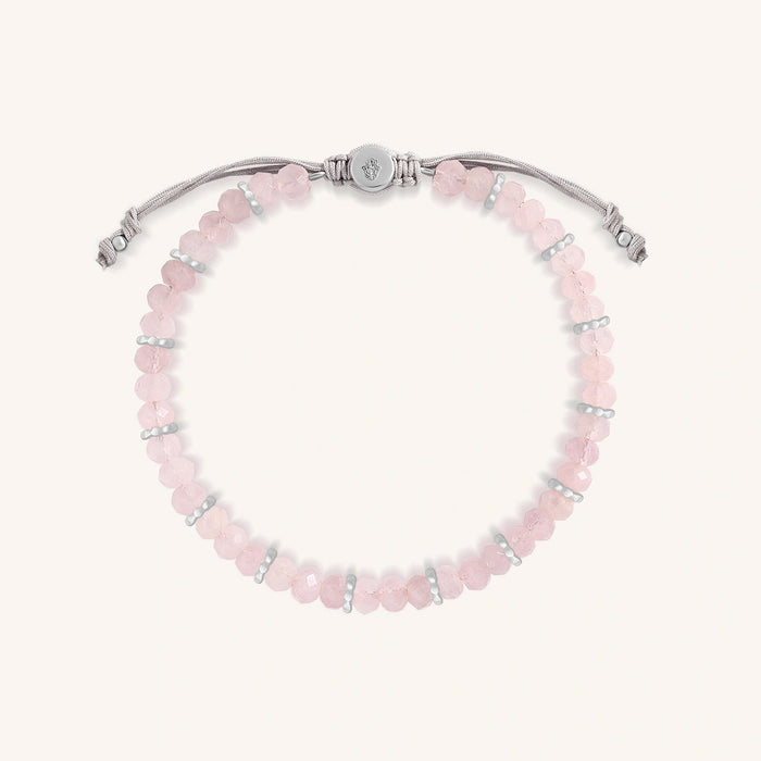 Heart’s Embrace Rose Quartz Drawstring Bracelet