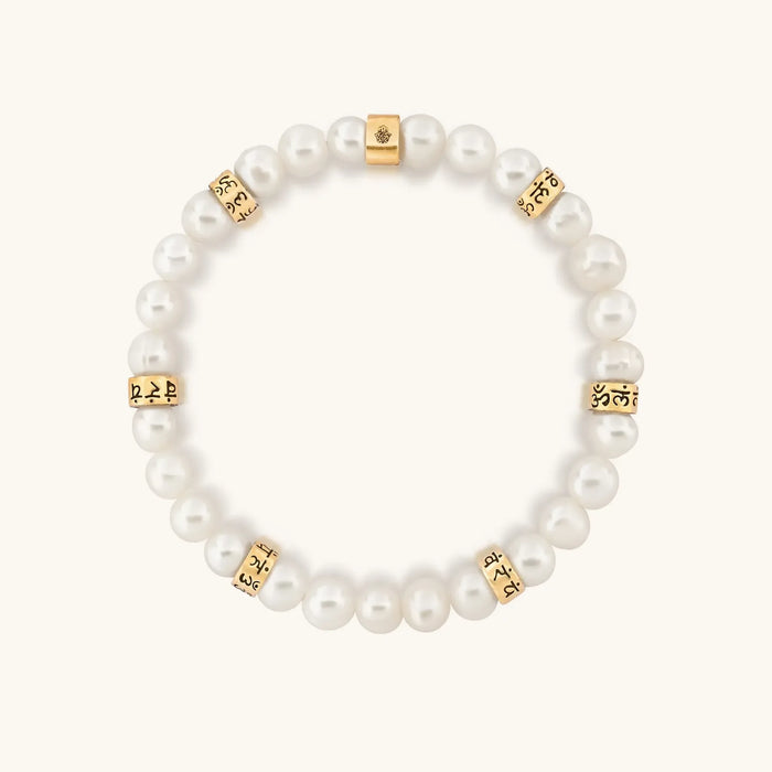 Gentle Transformation Pearl Mantra Bracelet