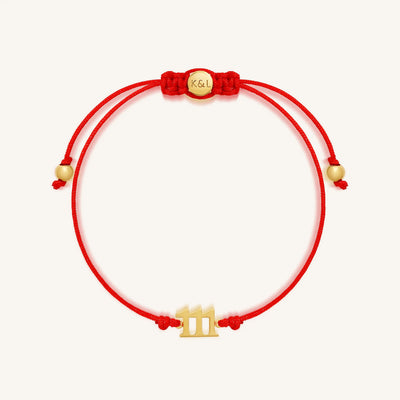 111 Manifestation Red String Bracelet