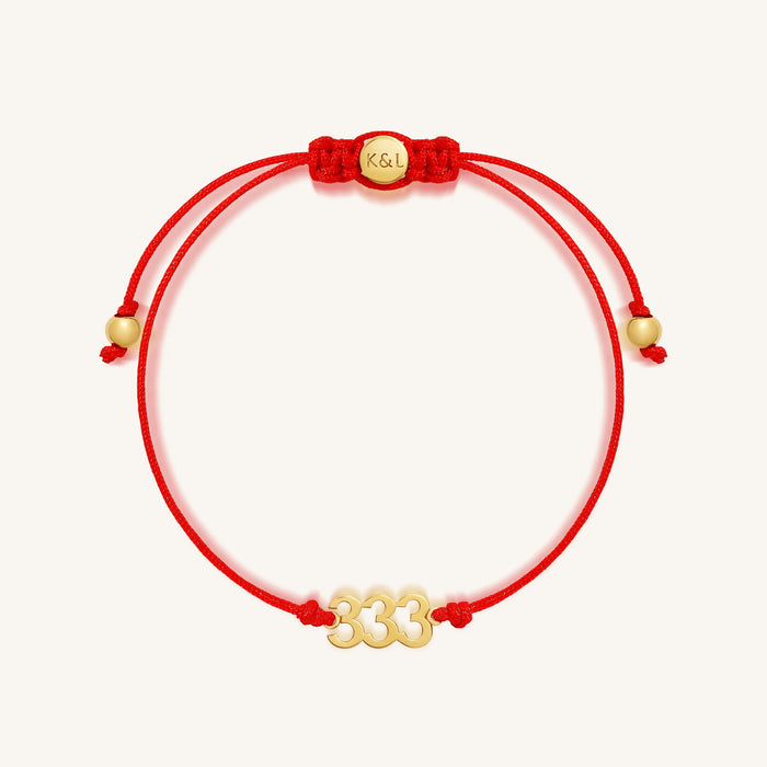 333 Expression Red String Bracelet