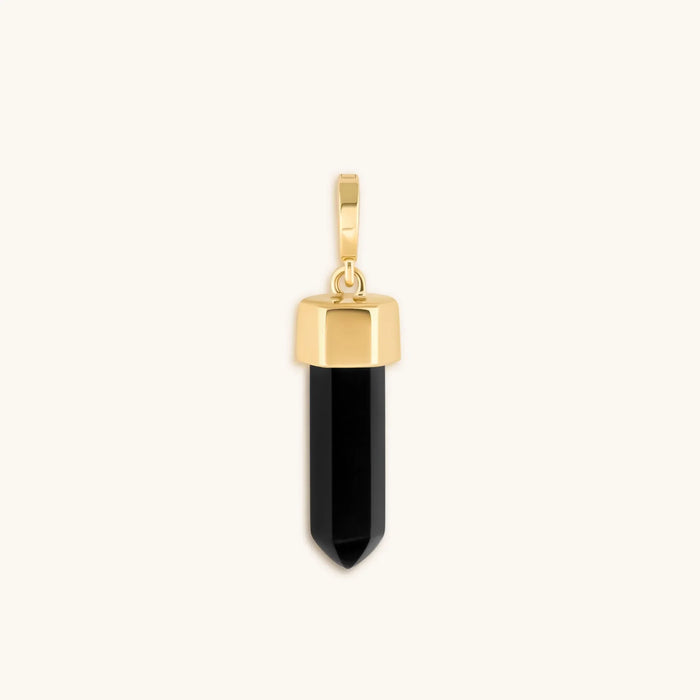 Earthly Guardian Black Onyx Pointer Charm