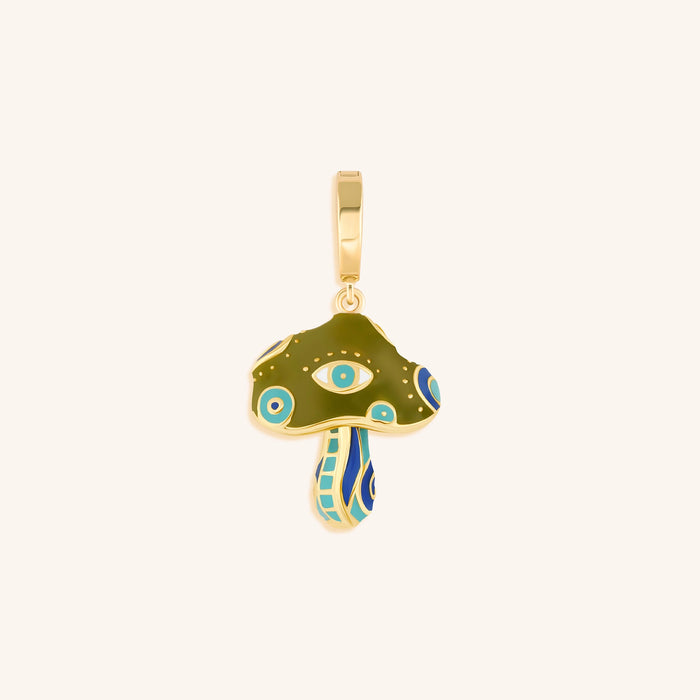 Earthly Wisdom Mushroom Charm
