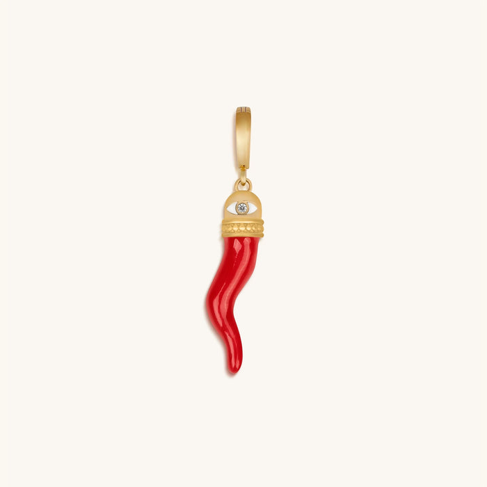 Passionate Protector Cornicello Charm